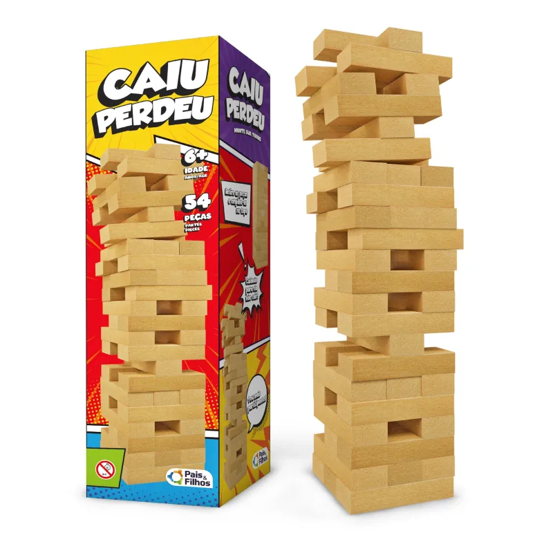 Pais & Filhos – Caiu Perdeu, 54 Pçs, idade mínima recomendada – 6 anos