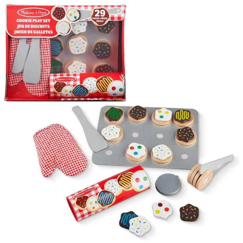 Sunny, Melissa & Doug, Comidinha de Brinquedo Madeira Cookies 29 peças