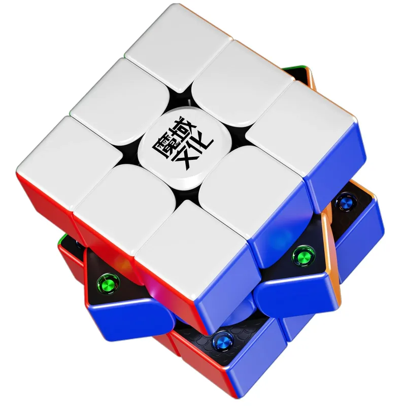 Moyu Weilong V11 SE 2025 Speed Cube 3×3 Stickerless Puzzle Cube Adjustable Tension 48 Magnets 3 by 3 Smooth Professional Magnetic Master Cube(Magnetic Matte Black Internal Version)