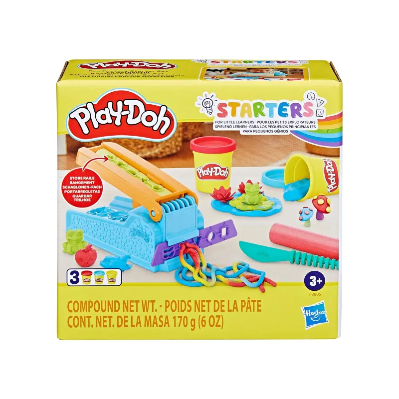 Play-Doh, Massinha de Modelar Infantil, Kit Inicial Fábrica Divertida – Conjunto de Brinquedo com Acessórios e 3 Potes – A partir de 3 Anos