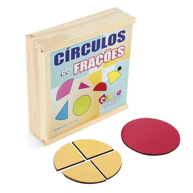 Frações Círculos Carlu Brinquedos
