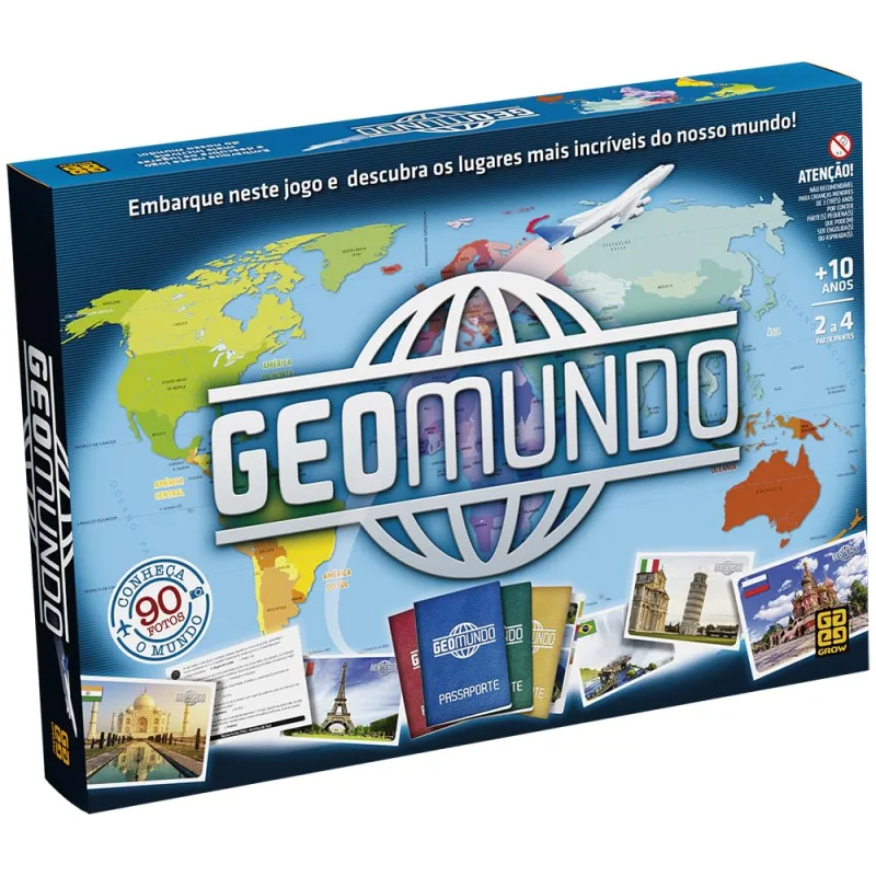 Jogo Geomundo, a partir de 10 anos