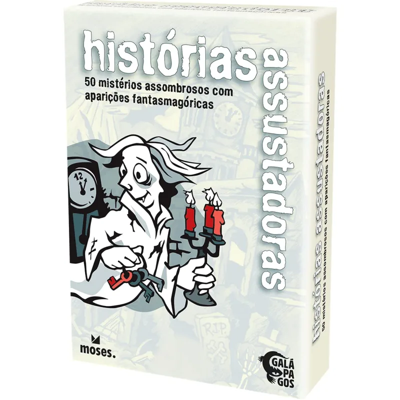 Galápagos, Histórias Assustadoras (White Stories), Jogo de Enigmas para Amigos, 2+ jogadores, 15 minutos por partida