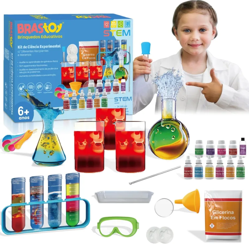 Kits Educativos de Ciências para Crianças a Partir de 8 Anos (Mais de 50 Experimentos)