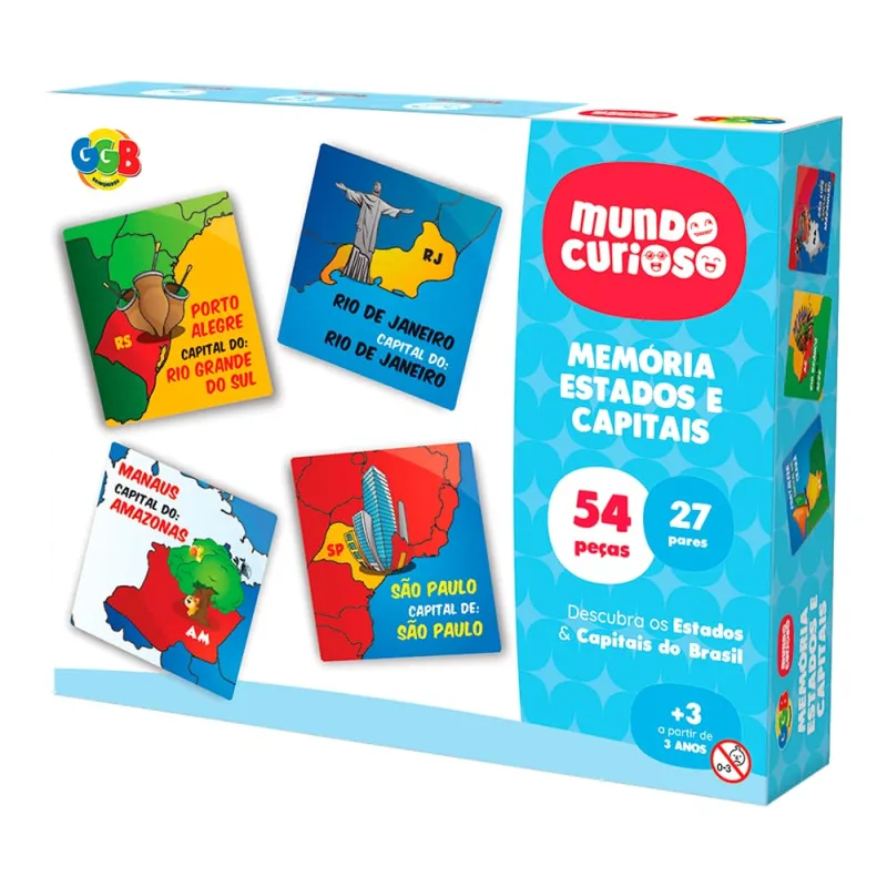 GGB Jogo da Memória Estados e Suas Capitais