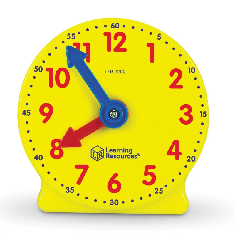 Learning Resources Pacote de minirelógios Big Time para aprendizagem individual em matemática em sala de aula, crianças de 5+ anos