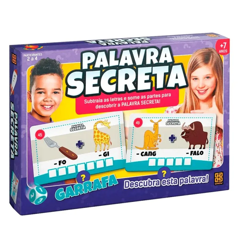 Grow, Jogo Palavra Secreta, a partir de 7 anos