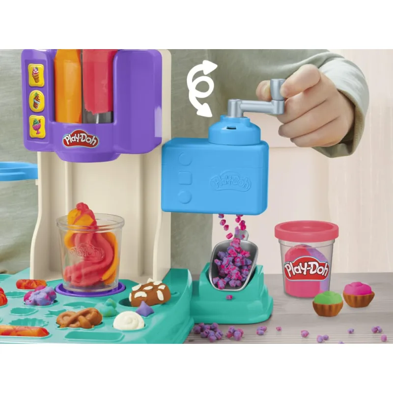 Play-Doh, Massinha de Modelar Infantil, Sorveteria Colorida – Conjunto de Brinquedo com Acessórios e 5 Potes – A partir de 3 Anos
